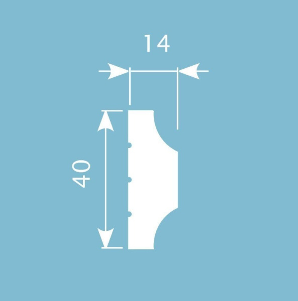 Молдинг для стены Cosca МХ 011, 40х14